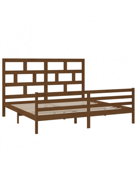 Giroletto Miele in Legno Massello di Pino 200x200 cm