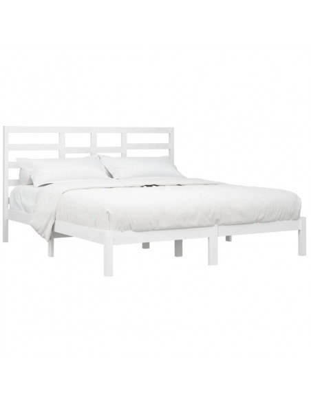 Giroletto Bianco in Legno Massello 180x200 cm Super King