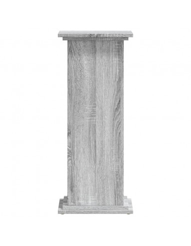 Supporto per Piante Grigio Sonoma 33x33x80 cm Legno Multistrato