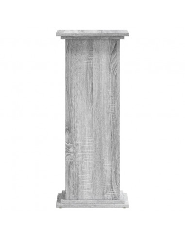 Supporto per Piante Grigio Sonoma 33x33x80 cm Legno Multistrato