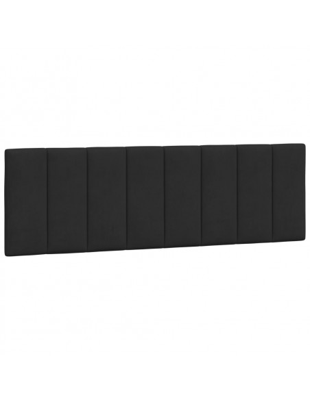 Cuscino Testiera Nero 160 cm in Velluto