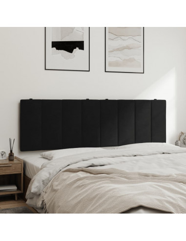 Cuscino Testiera Nero 160 cm in Velluto