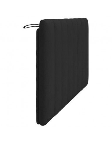 Cuscino Testiera Nero 160 cm in Velluto