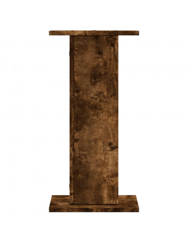 Supporti per Piante 2 pz Rovere Fumo 30x30x60 cm in Truciolato
