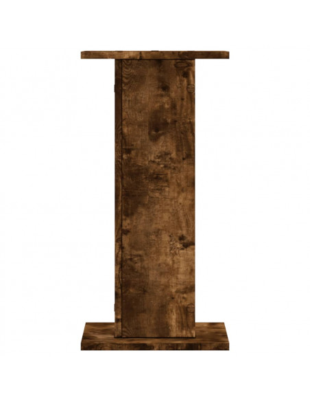 Supporti per Piante 2 pz Rovere Fumo 30x30x60 cm in Truciolato
