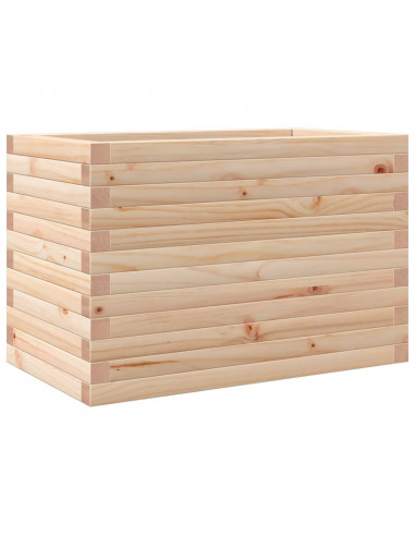 Fioriera da Giardino 70x40x45,5 cm in Legno Massello di Pino