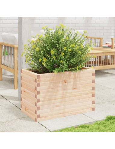 Fioriera da Giardino 70x40x45,5 cm in Legno Massello di Pino