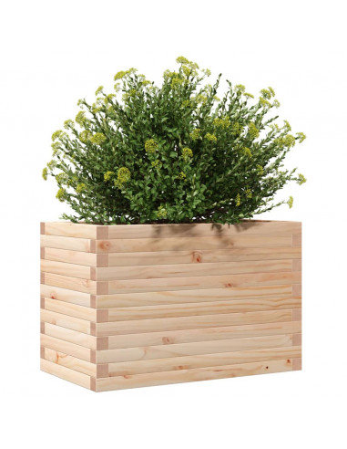 Fioriera da Giardino 70x40x45,5 cm in Legno Massello di Pino