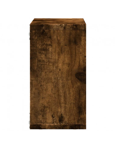 Mobile a Parete 60x16x30 cm Rovere Fumo in Legno Multistrato