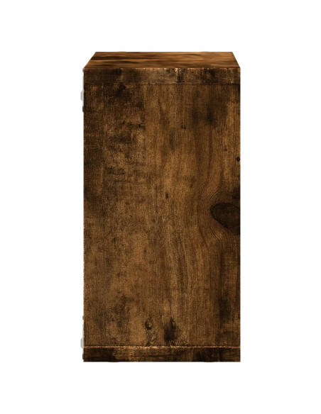Mobile a Parete 60x16x30 cm Rovere Fumo in Legno Multistrato