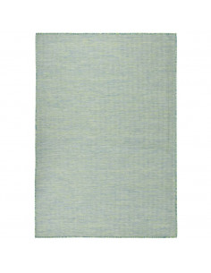 Tappeto da Esterni a Tessitura Piatta 160x230 cm Turchese 2