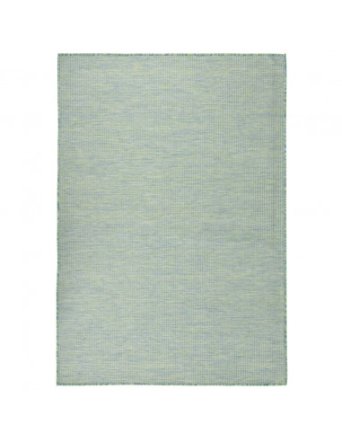 Tappeto da Esterni a Tessitura Piatta 160x230 cm Turchese