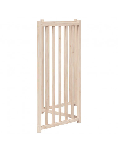 Cancello per Cani Pieghevole 3 Pannelli 150 cm Massello Abete