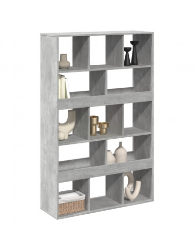 Libreria Grigio Cemento 100x33x156,5 cm in Truciolato