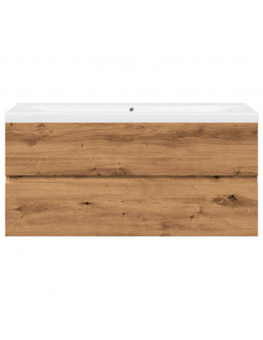 Mobile Bagno Lavabo Integrato Rovere Artigianale 101x39,5x49 cm