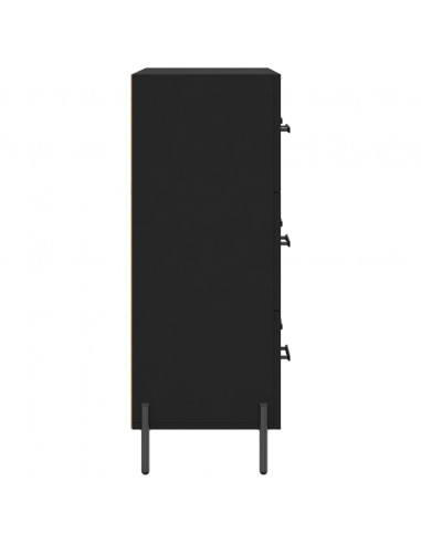 Credenza Nera 69,5x34x90 cm in Legno Multistrato