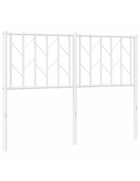 Testiera in Metallo Bianco 120 cm