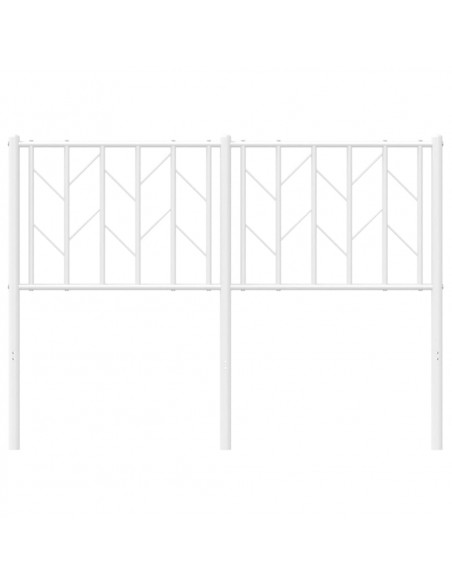Testiera in Metallo Bianco 120 cm