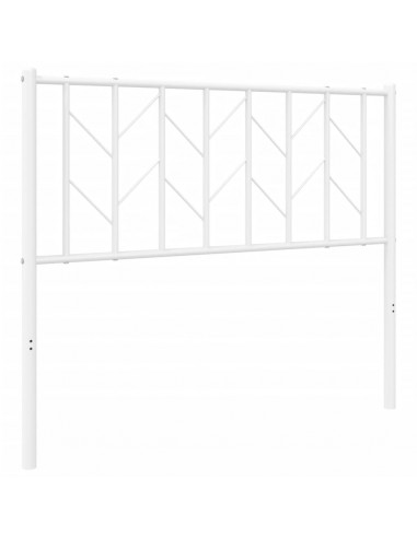 Testiera in Metallo Bianco 100 cm