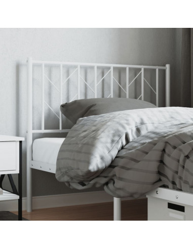 Testiera in Metallo Bianco 100 cm