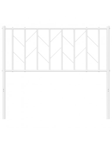 Testiera in Metallo Bianco 100 cm