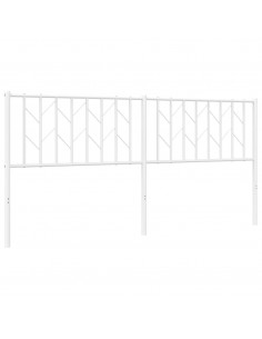 Testiera in Metallo Bianco 180 cm 2