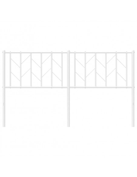Testiera in Metallo Bianco 150 cm