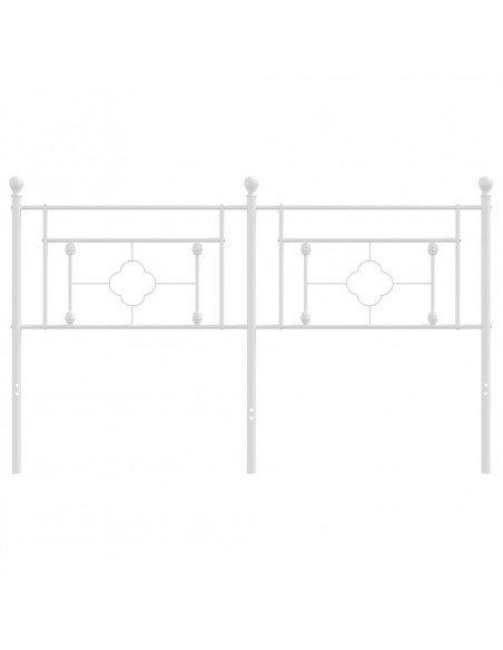 Testiera in Metallo Bianco 150 cm