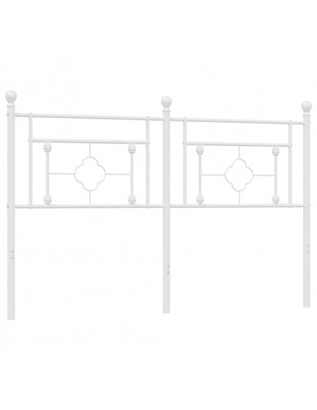Testiera in Metallo Bianco 150 cm