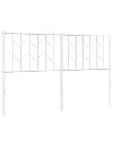 Testiera in Metallo Bianco 140 cm