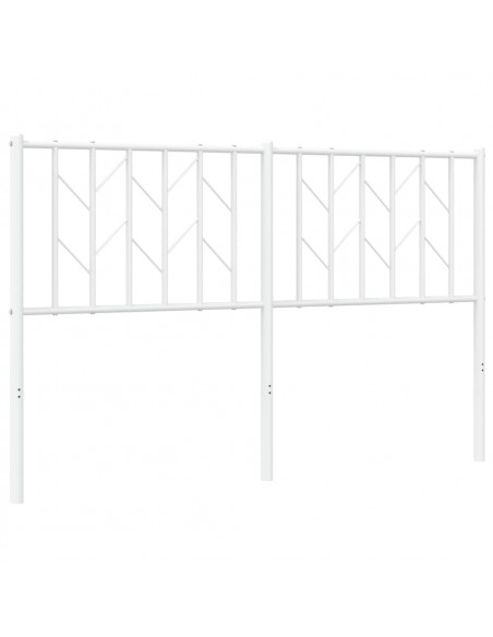 Testiera in Metallo Bianco 140 cm
