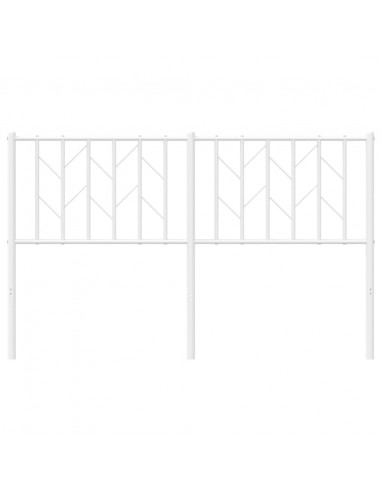 Testiera in Metallo Bianco 140 cm