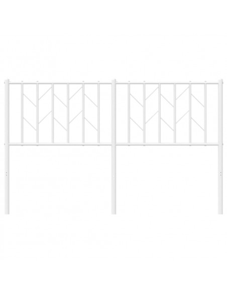 Testiera in Metallo Bianco 140 cm