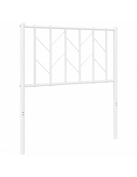 Testiera in Metallo Bianco 75 cm
