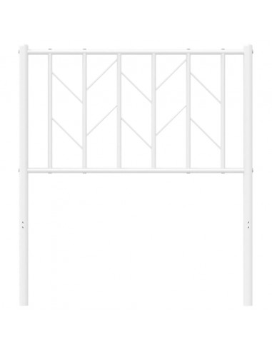 Testiera in Metallo Bianco 75 cm