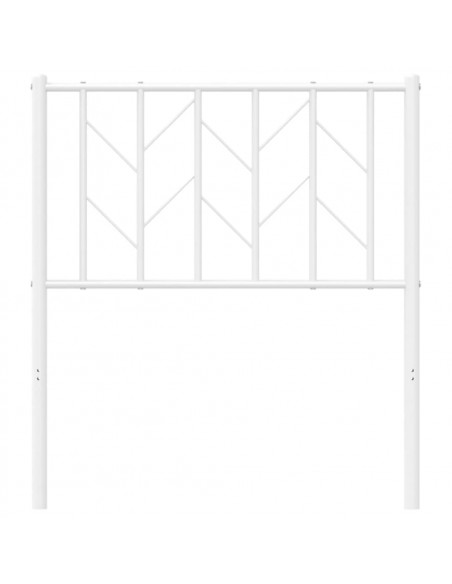 Testiera in Metallo Bianco 75 cm