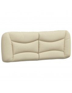Cuscino Testiera Crema 140 cm in Tessuto 2