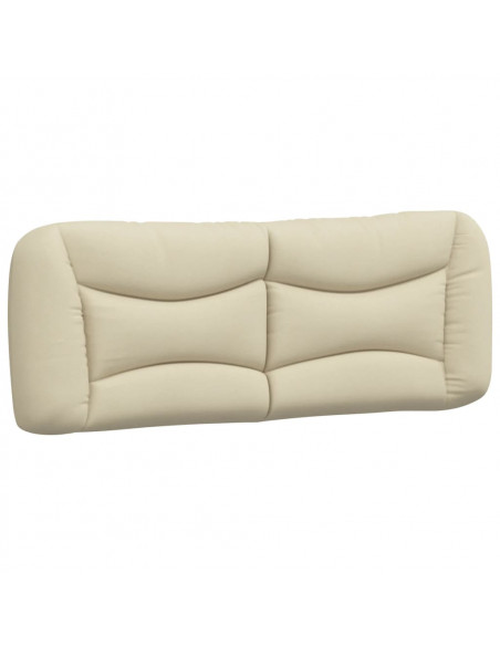 Cuscino Testiera Crema 140 cm in Tessuto