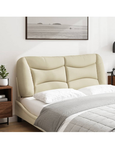 Cuscino Testiera Crema 140 cm in Tessuto