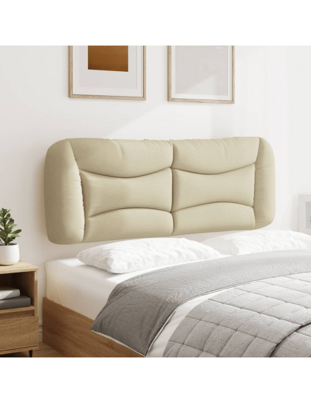 Cuscino Testiera Crema 140 cm in Tessuto
