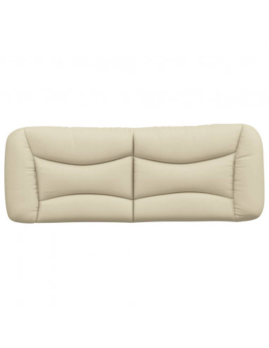 Cuscino Testiera Crema 140 cm in Tessuto