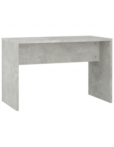 Set Tavolo da Toeletta Grigio Cemento con LED Legno Multistrato