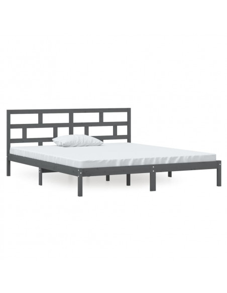 Giroletto Grigio 135x190 cm Double in legno Massello