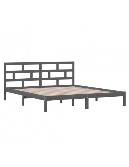 Giroletto Grigio 135x190 cm Double in legno Massello