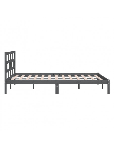 Giroletto Grigio 135x190 cm Double in legno Massello
