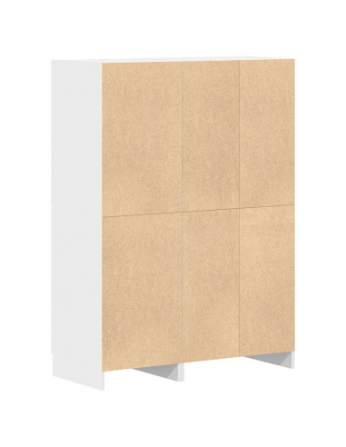 Set di Mobili da Cucina 2 pz Bianco in Truciolato