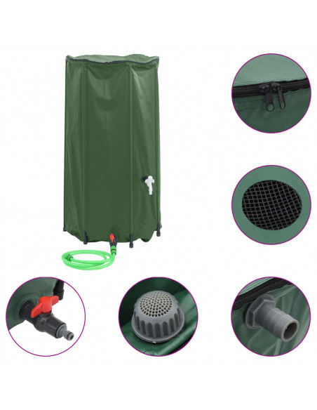 Serbatoio Acqua con Rubinetto Pieghevole 100 L in PVC