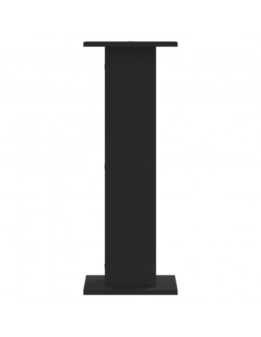 Supporti per Piante 2 pz Neri 30x30x80 cm Legno Multistrato