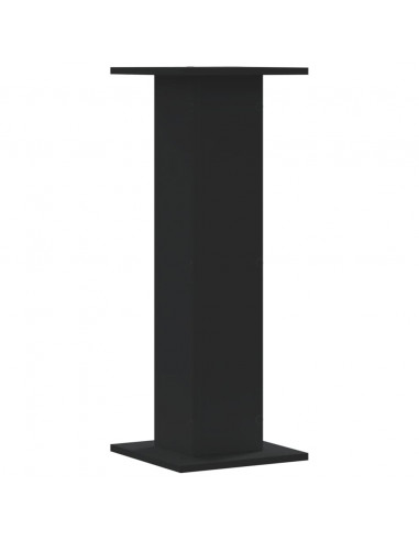 Supporti per Piante 2 pz Neri 30x30x80 cm Legno Multistrato