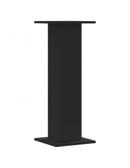 Supporti per Piante 2 pz Neri 30x30x80 cm Legno Multistrato